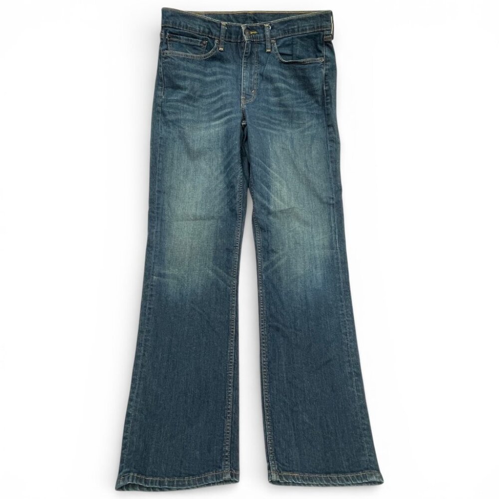Levi's 514 Straight Fit Jeans Blue Denim Classic Mid Rise Men's 35x32